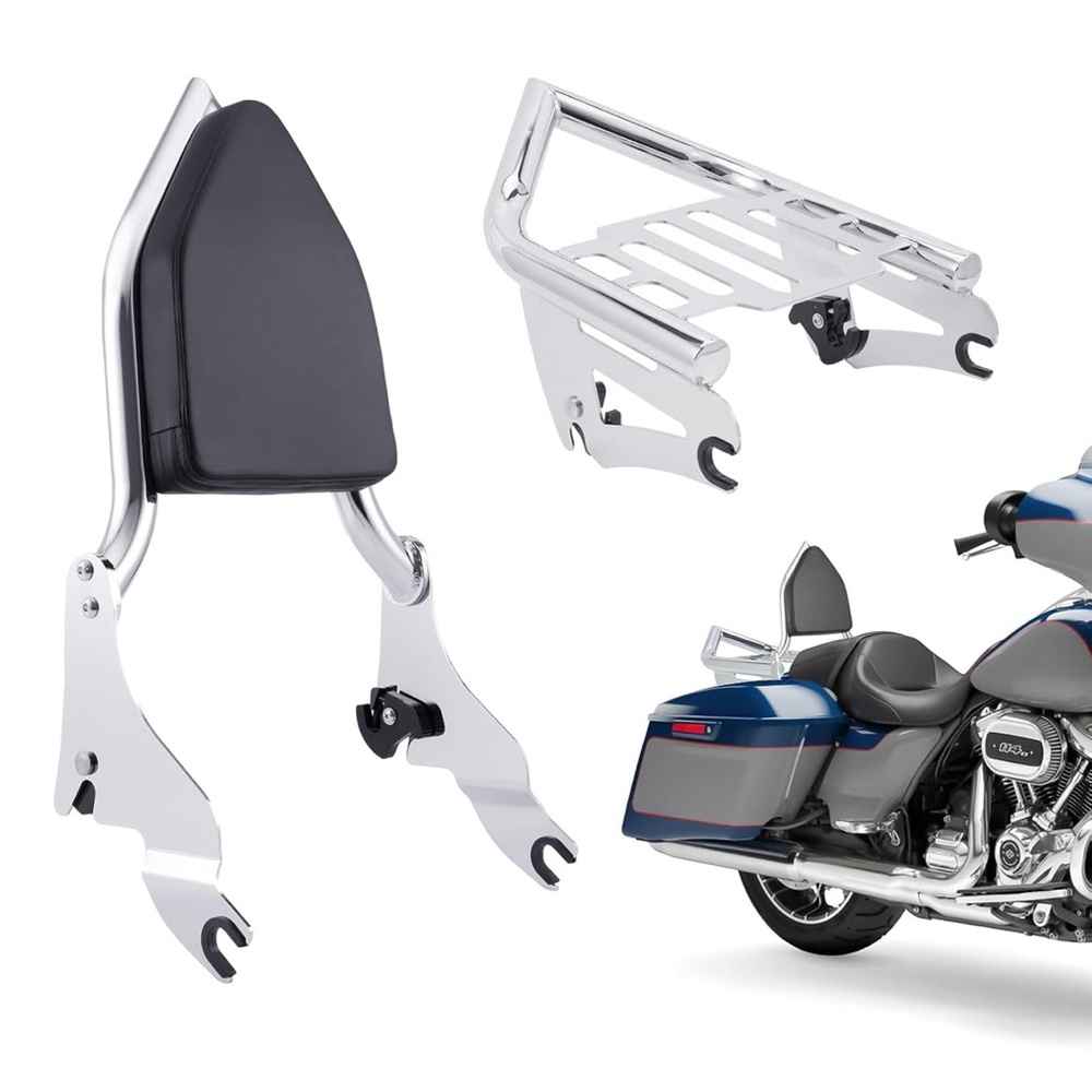 Motorcycle Backrest and Luggage Rack brand new